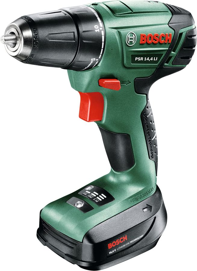 Bosch Cordless Drill Driver PSR-14.4-LI W/ 40  X-Line Titanium Set