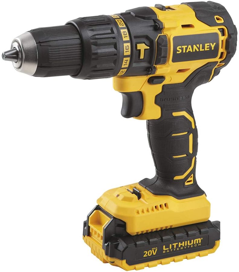 Stanley Cordless Hammer Drill, SBH20S2K-B5, 18V