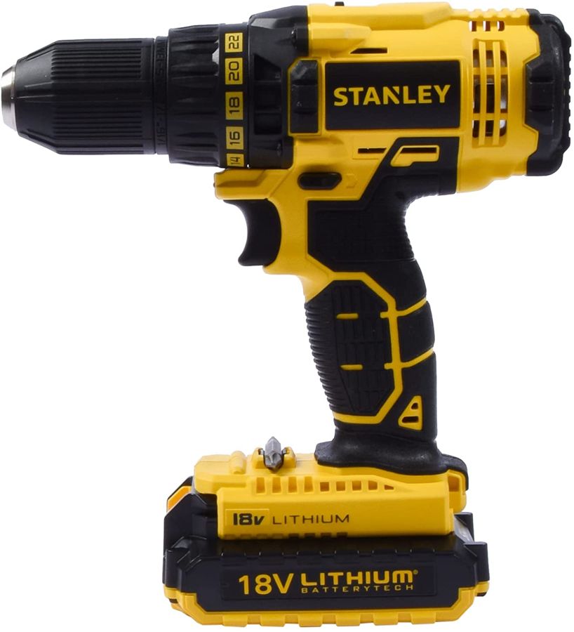 Stanley Cordless Drill Driver, SCD20S2K-B5, 13MM, 18V