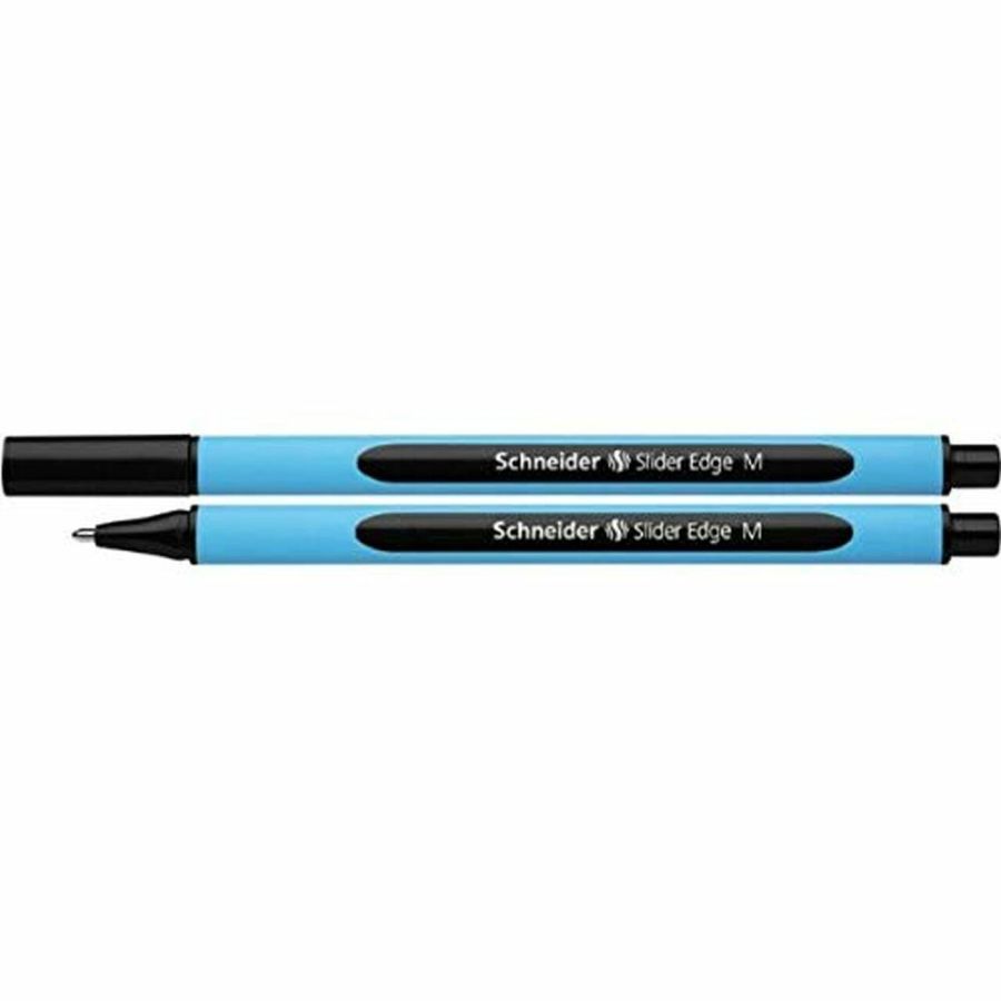 Schneider Ballpoint Pen, SCHNDRSLDEDGBK, Slider Edge, Medium, Black, 10 Pcs/Pack