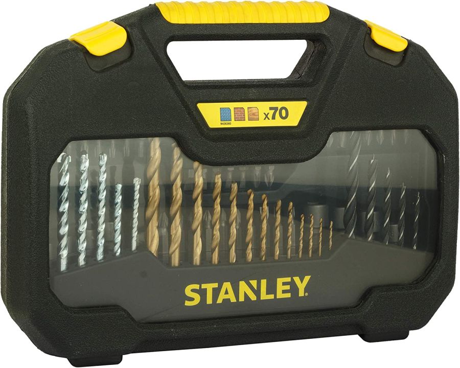 Stanley 70 Piece Titanium Drill Bit Set - Sta7184-XJ