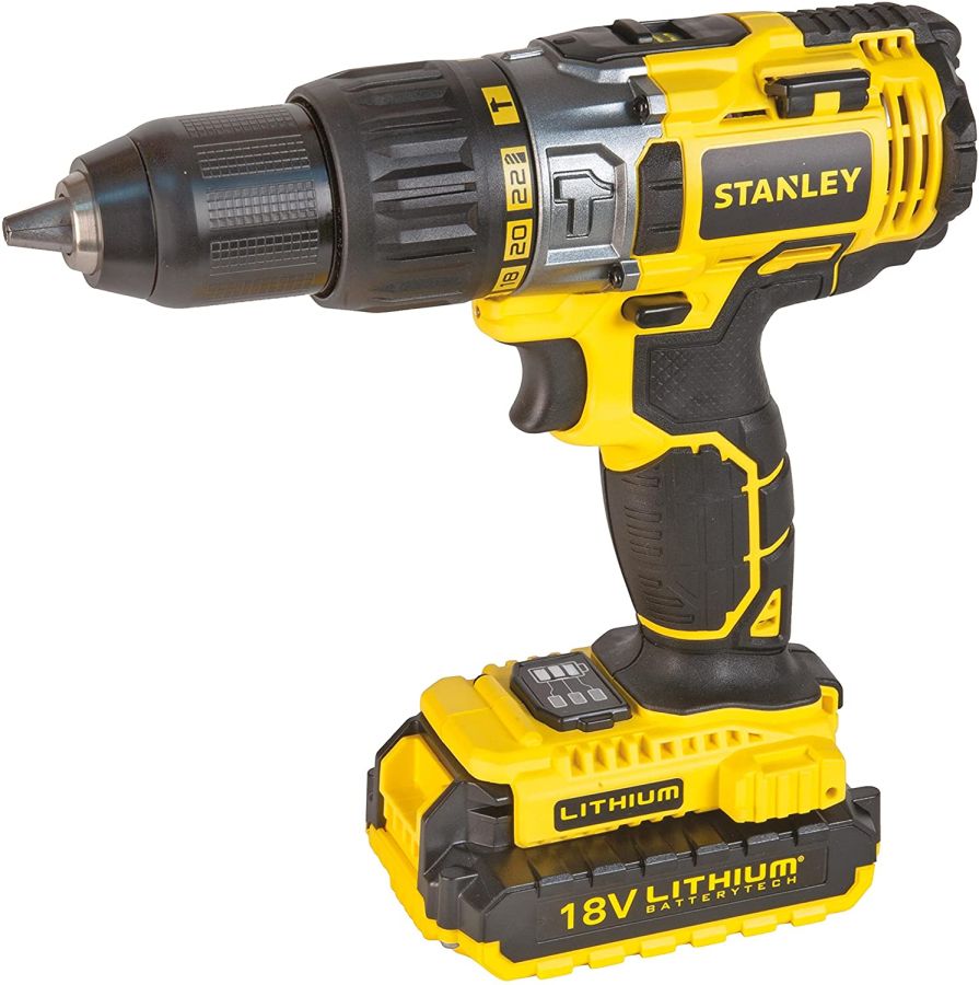 Stanley Cordless Hammer Drill, STDC18LHBK-B5, 18V