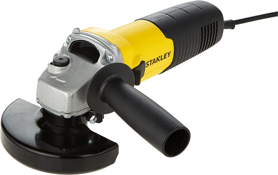 Stanley Small Angle Grinder, 710W, 4 1/2" (115mm), Corded, Yellow/Black - STGS7115-B5
