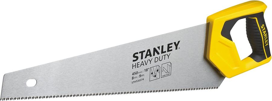 Stanley Heavy Duty Handsaw, STHT20374-LA, 450MM, Yellow/Silver