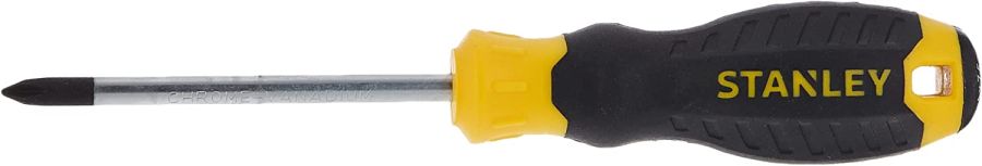 Stanley Screwdriver, STMT60804-8, Cushion Grip, PH1 x 75MM, Black and Yellow