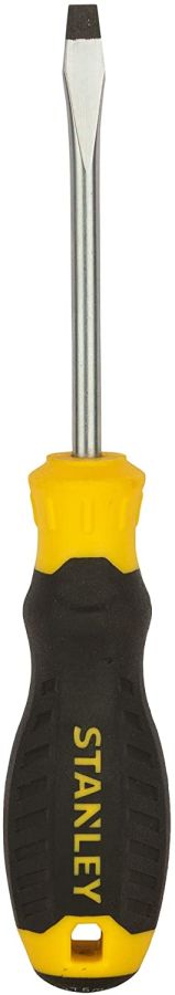 Stanley Screwdriver, STMT60821-8, Cushion Grip, 5 x 75MM, Black and Yellow