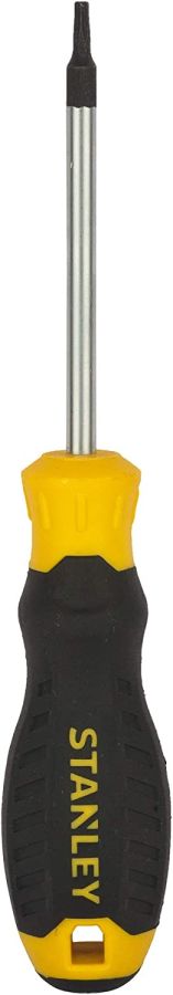 Stanley Screwdriver, STMT60844-8, Cushion Grip, T10 x 75MM, Black and Yellow