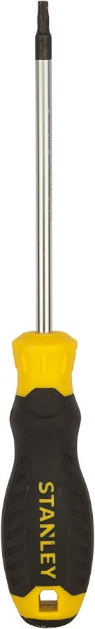 Stanley Screwdriver, STMT60845-8, Cushion Grip, T15 x 100MM, Black and Yellow