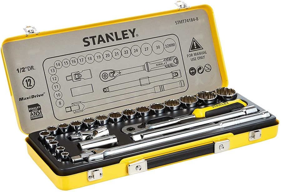 Stanley Socket Set, STMT74184-8, 24 Pcs/Set