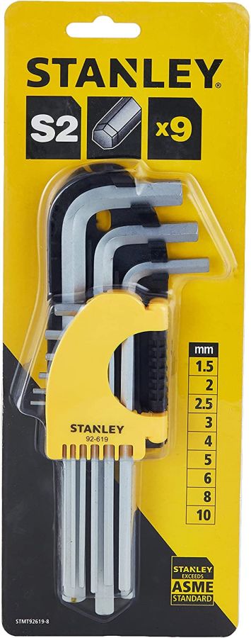 Stanley Long Hex Key Set, STMT92619-8, 9PCS