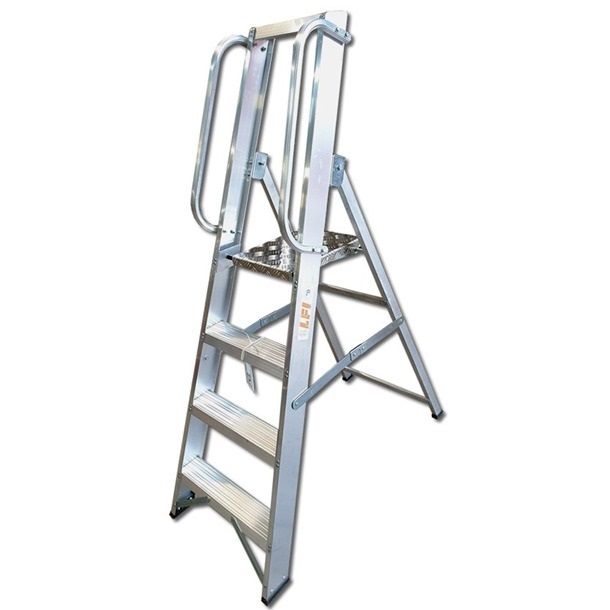 Unique Platform Step Ladder, USPL-06, Aluminium, 5 + 1 Steps, 1.74 Mtrs, 150 Kg