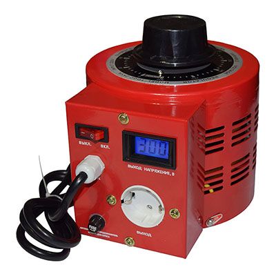 Suntek Variac-Red-2000VA Variac Regulator Red, Rated Power 2000 VA, Operating Input Voltage Range 0-250 V, Maximum Current 8 A