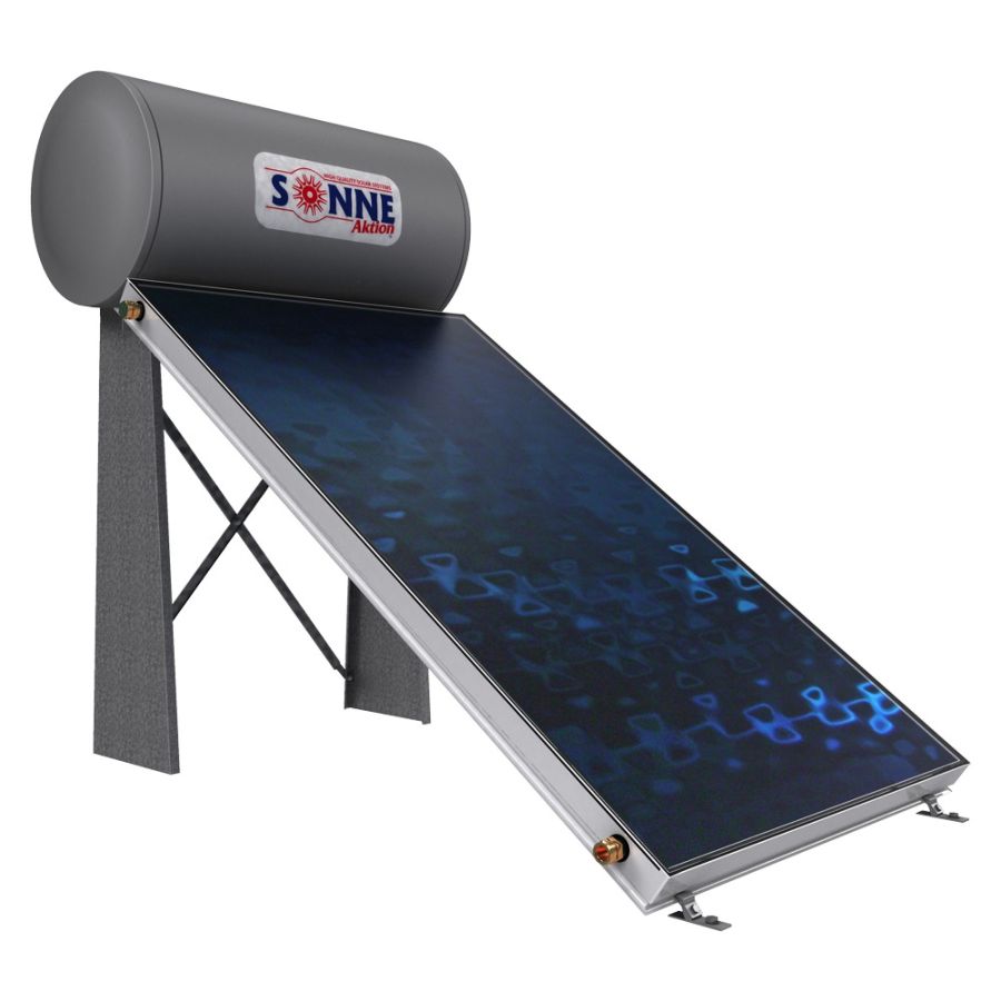 Sonne Aktion 200L Solar Heater Thermosyphon System Sonne Atlas STE20, Made in Greece with 5 Years Warranty