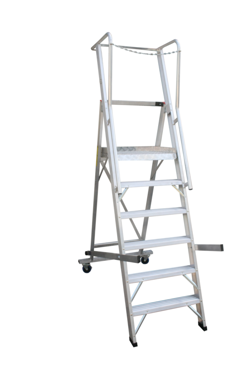 Penguin Warehouse Ladder WHL-13, Aluminium, 12+1 Step, 3 Mtrs, 35.4 Kg Weight Capacity